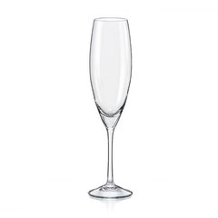 Набор бокалов для шампанского 6 штук 230мл богемское стекло