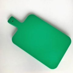 Дошка кухонна зелена з ручкою 28х20 см h1,5 см пластик