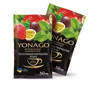 Чай в стиках Yonago Клубника-Маракуйя-Мята 50гр