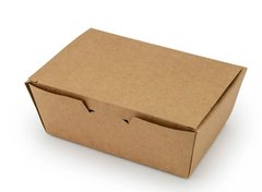 Коробка для нагетсів і суші крафт 13х8,8 см h4,8 см паперовий