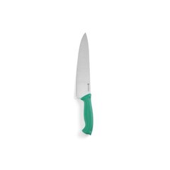 Нож поварской зеленый длина 24 см