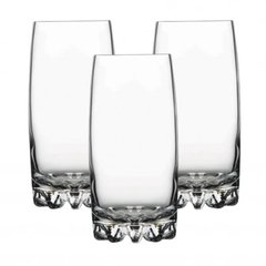 Набор стаканов высоких 3 штуки 375мл d6,2 см h14,5 см стекло