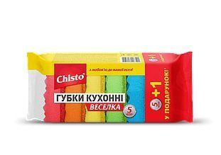 Губка кухонна Chisto Веселка 6 штук