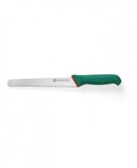 Нож для хлеба зеленый длина 23 см