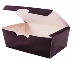 Коробка для нагетсов и суши крафт 13х8,8 см h4,8 см бумажное