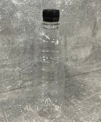 Пляшка прозора з кришкою 500мл d2,8 см пластик