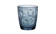 Склянка низька синій 305мл скло