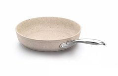 Сковорідка бежева 3л d28 см h5,5 см алюміній з гранітним покриттям