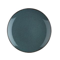 Тарелка синяя d21 см фарфор