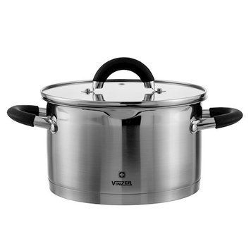 Кастрюля Vinzer Progresso 5,9л h13,5 d24 Нержавейка