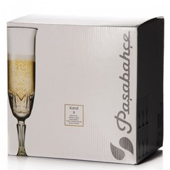 Бокал для шампанского 6 штук 163мл d6 см h20,6 см стекло