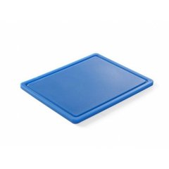 Дошка кухонна синя 53х32,5 см h1,5 см пластик