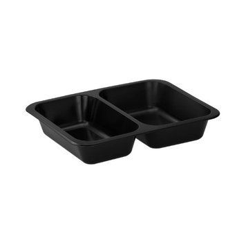 Контейнер для хранения Ecop Стандарт на 2 отделения без крышки 50 штук 22,7 *17,8 h5 Пластик