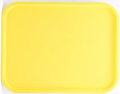 Поднос прямоугольный желтый 45,6х35,6 см пластик