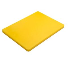 Дошка кухонна жовта 60х40 см h2 см пластик