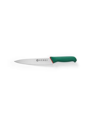 Нож поварской зеленый длина 20 см