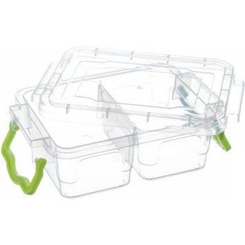 Контейнер для зберігання Al-Plastic Twin подвійний (0,25+0,25)0,5л 16 *11 h5,8 Поліпропілен