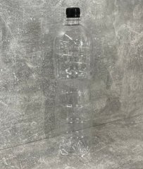 Пляшка прозора з кришкою 2л d2,8 см пластик
