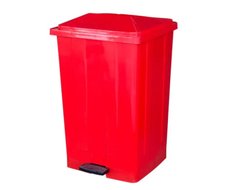 Бак для відходів червоний 86л 44х41 см h70,5 см пластик