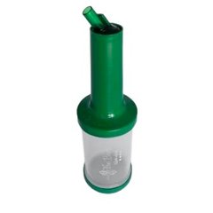 Пляшка з гейзером з зеленою кришкою 1л