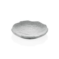 Тарілка сіра d16 см h2,4 см меламін
