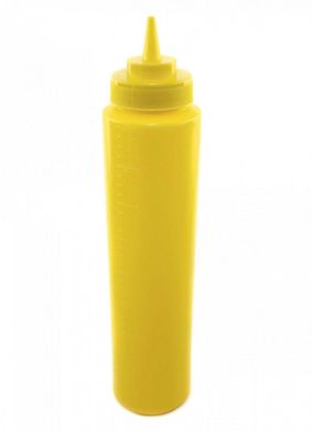 Бутылка для соусов желтая 950мл