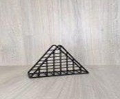 Подсалфетник треугольная 13,5х4,2 см h10 см метал