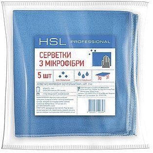 Серветка Grite HSL Professional для скла 5 штук 30 *30 Мікрофібра