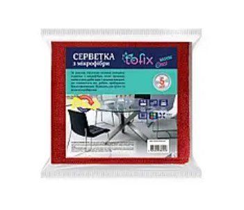 Серветка універсальна Tofix 5 штук 35 *35 Мікрофібра