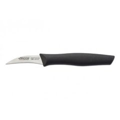 Нож для чистки изогнутый черный длина 6 см