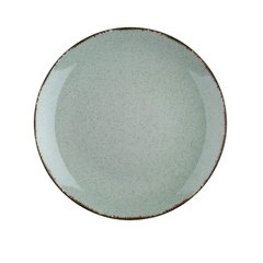 Тарелка зеленая d21 см фарфор