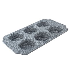 Форма для кексів 6 штук вуглецева сталь з гранітним покриттям