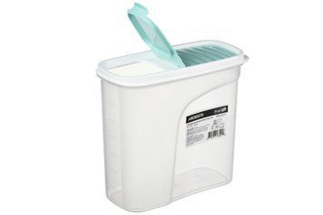 Контейнер для сипучих продуктів Ardesto Fresh блакитний з клапаном 1,8л Пластик
