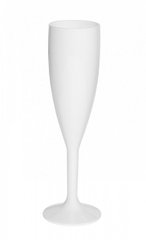 Келих для шампанського білий 180мл d5,5 см h22 см полікарбонат