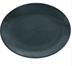 Тарелка черная d18 см фарфор