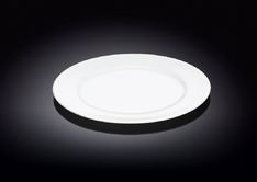 Тарелка обеденная круглая с бортом d25,5 см фарфор
