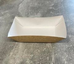 Тарелка лодочка крафт 21х10 см h5 см бумажное