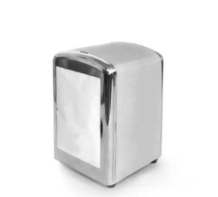 Подсалфетник-диспенсер silver 17х17 см метал