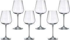 Набор бокалов для вина 6 штук 330мл богемское стекло