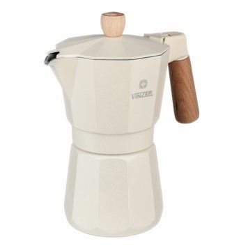 Кофеварка гейзерная Vinzer Latte Crema на 6 чашек Алюминий