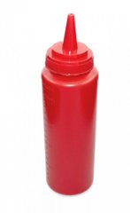 Пляшка для соусів червона 710мл