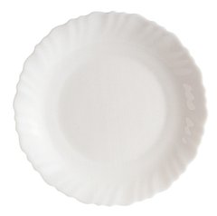 Тарілка десертна кругла без борта d19 см склокераміка
