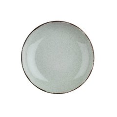 Тарелка глубокая зеленая d21 см фарфор