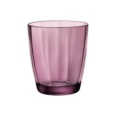Склянка низька вишневий 305мл d8,4 см h9,2 см скло