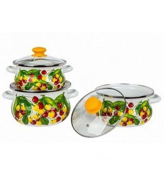 Набір посуду Epos Вкусняшка 6 предметів Емальована сталь