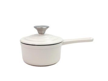 Сотейник з кришкою Nois Tierra cream кремовий d14 Чавун з емаль покриттям