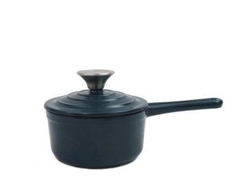 Сотейник з кришкою Nois Tierra deep teal d14 Чавун з емаль покриттям