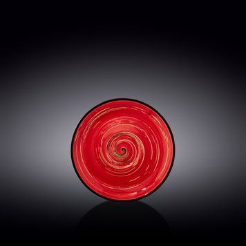 Блюдце Wilmax Spiral Red d14 порцеляна
