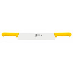 Нож для сыра дворучный желтый длина 30 см