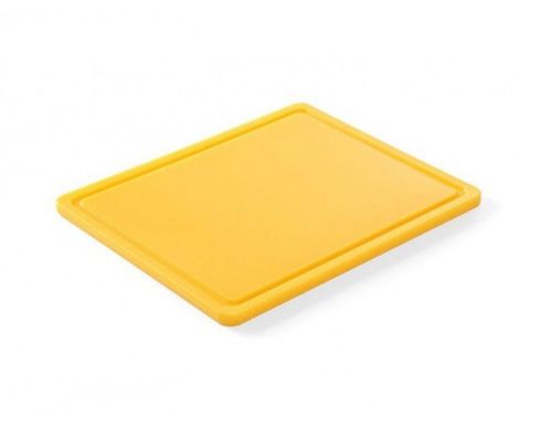 Дошка кухонна жовта 1/2 32,5х26,5 см h1,2 см пластик